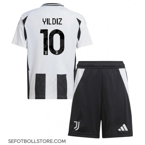 Juventus Kenan Yildiz #10 Replika babykläder Hemmaställ Barn 2024-25 Kortärmad (+ korta byxor)